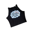 Shitty People Cropped Black Vest
