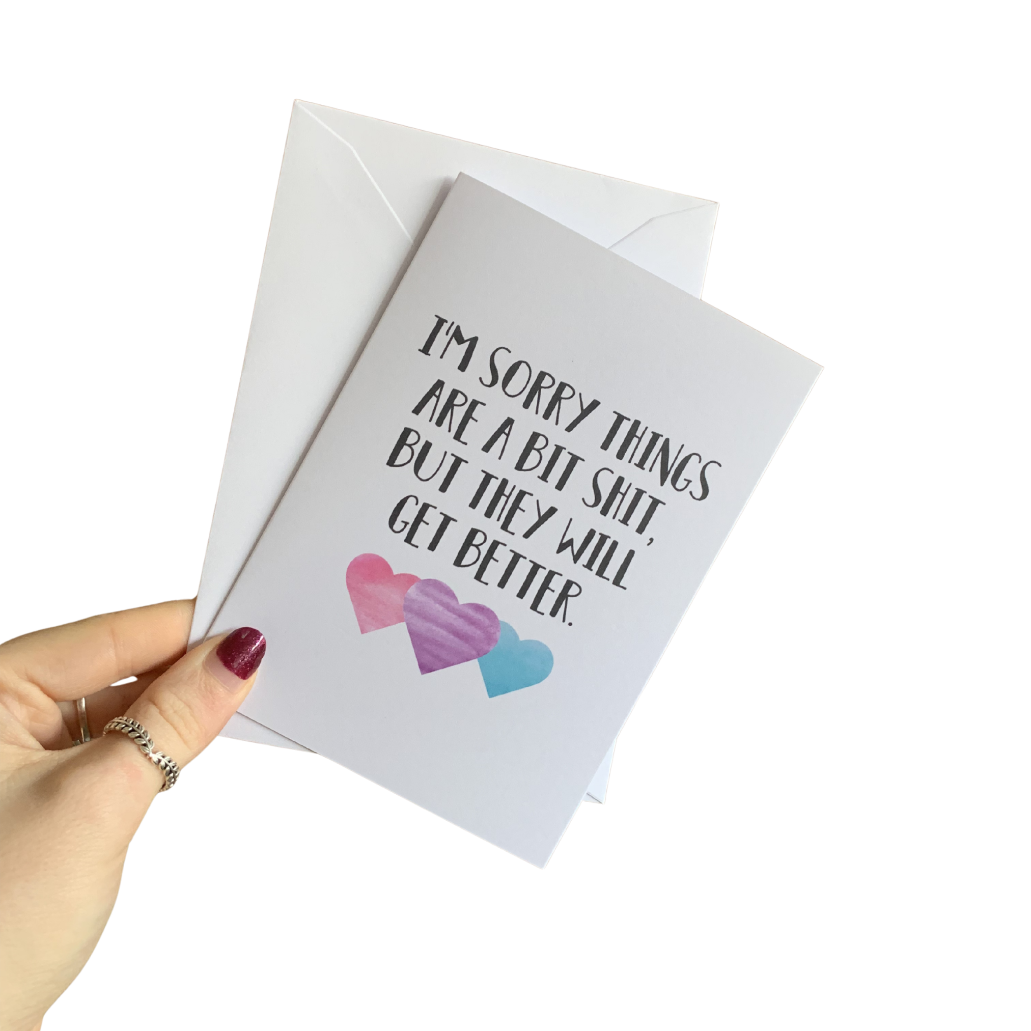 Shit times greetings card