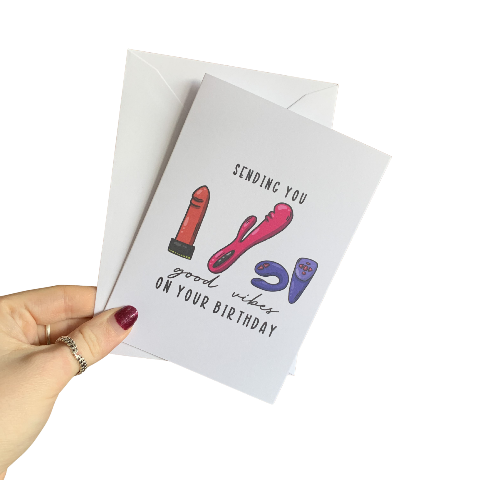 Good vibes greetings card