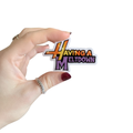 Nostalgic having a meltdown sticker