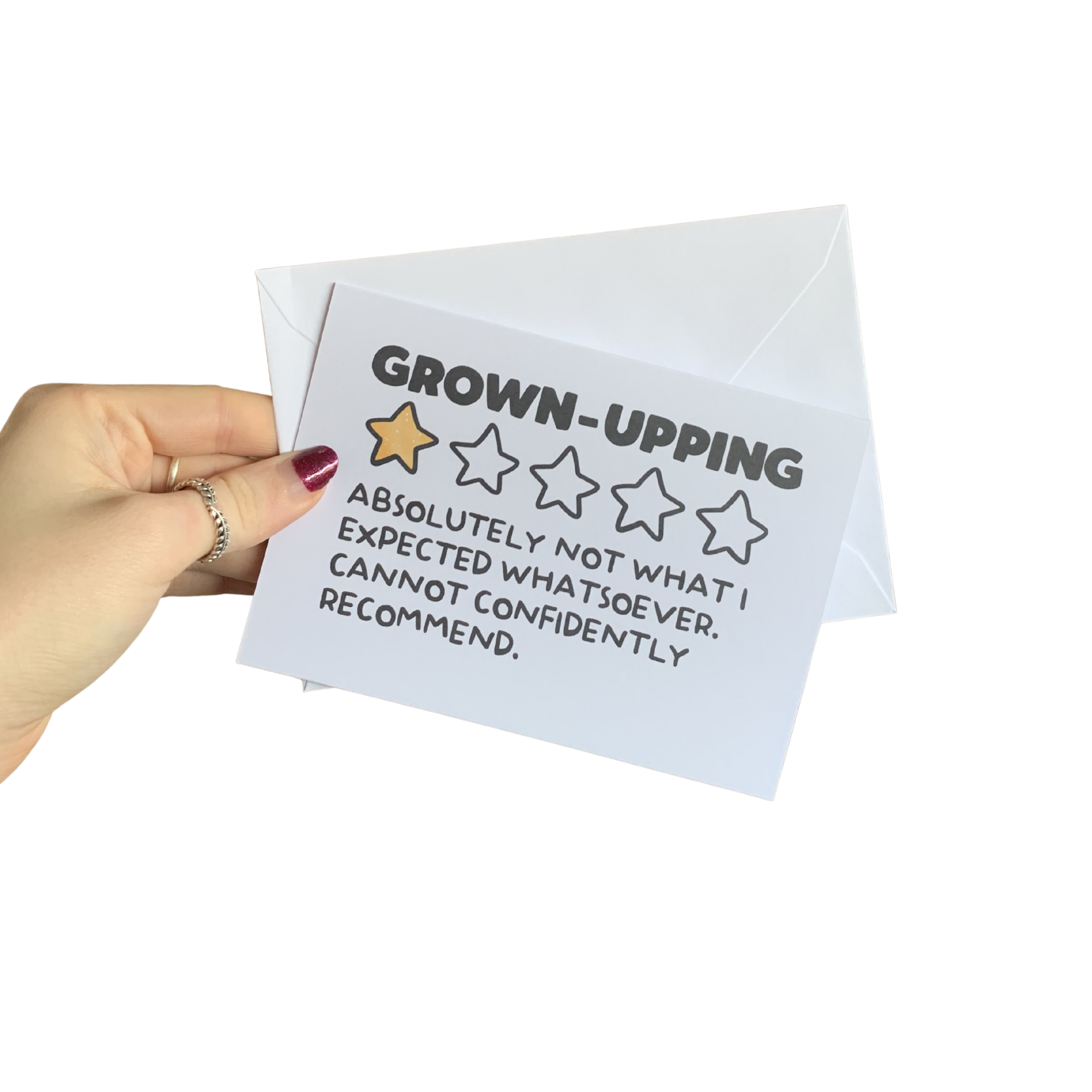 Grown Upping greetings card