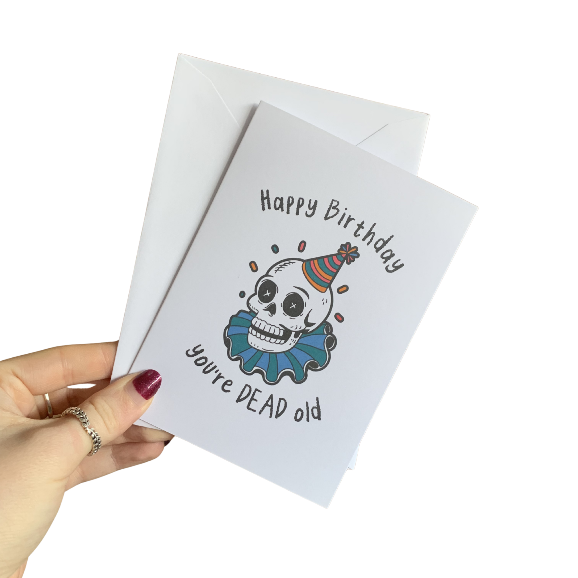Dead old birthday card