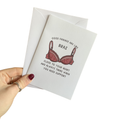Bra good friends support greetings card