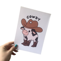 Cowdy Best Selling A5 Wall Art Print