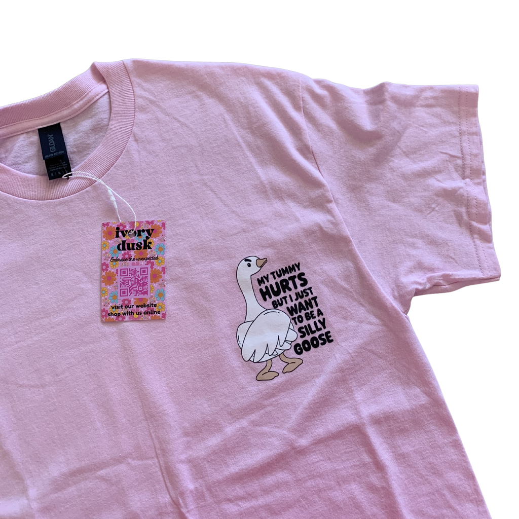 Pink silly goose tshirt size M