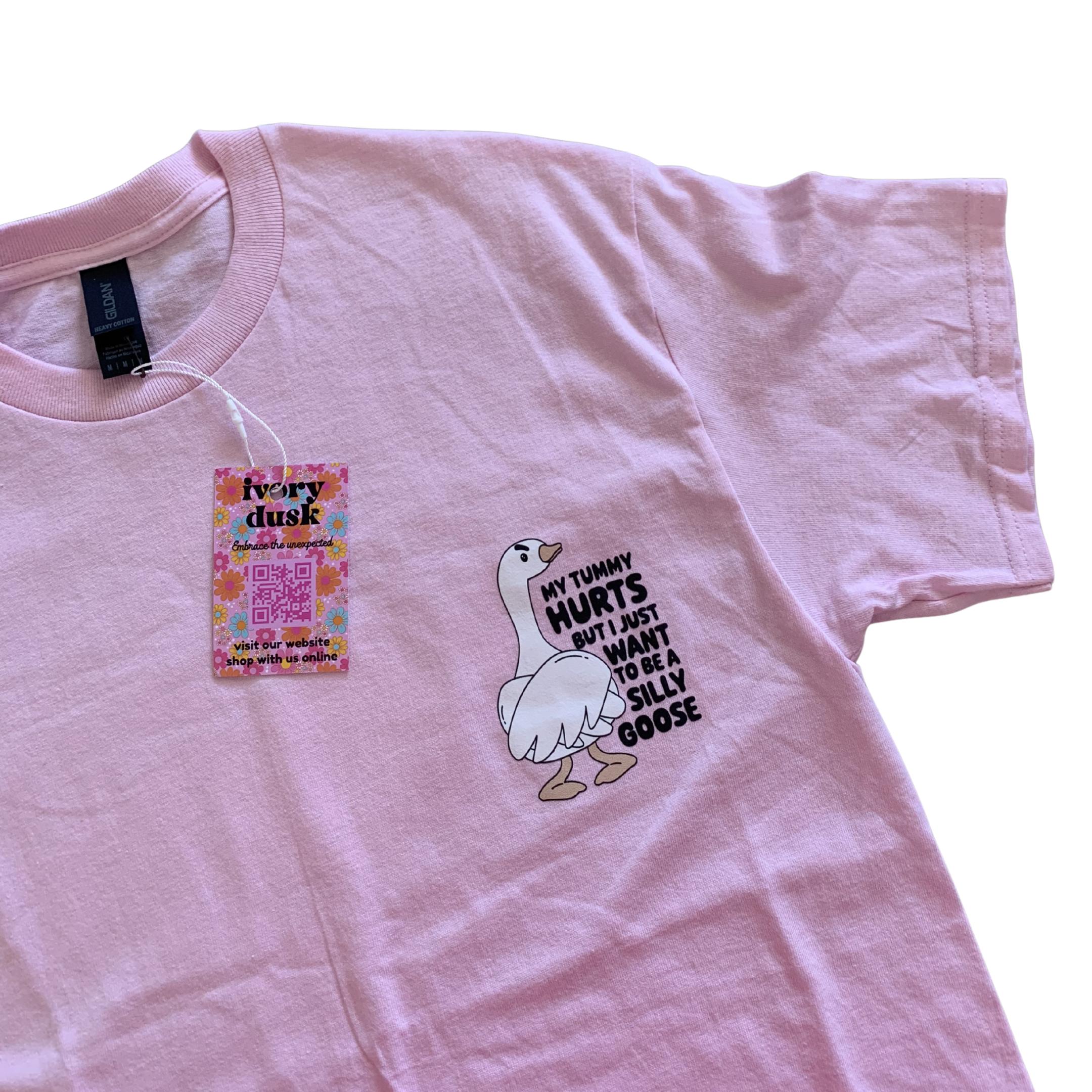 Pink silly goose tshirt size M