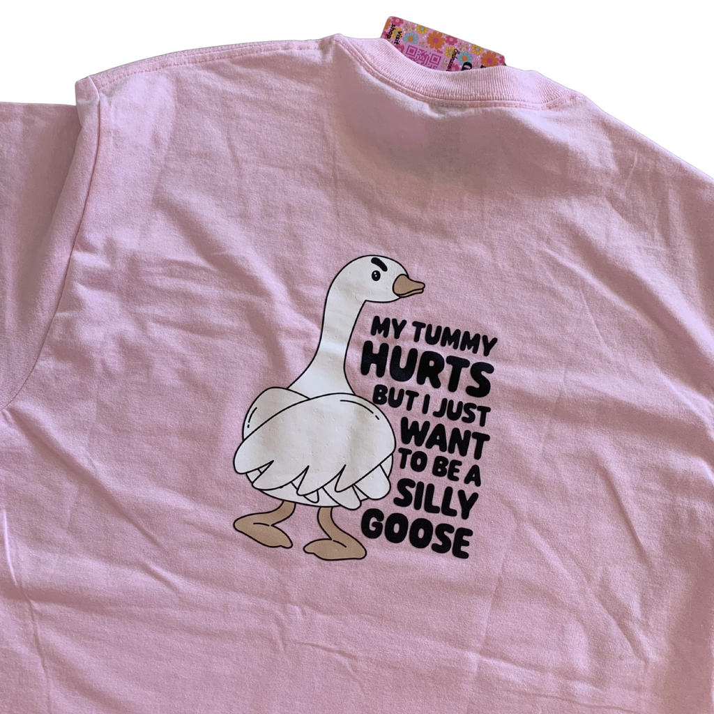 Pink silly goose tshirt size M