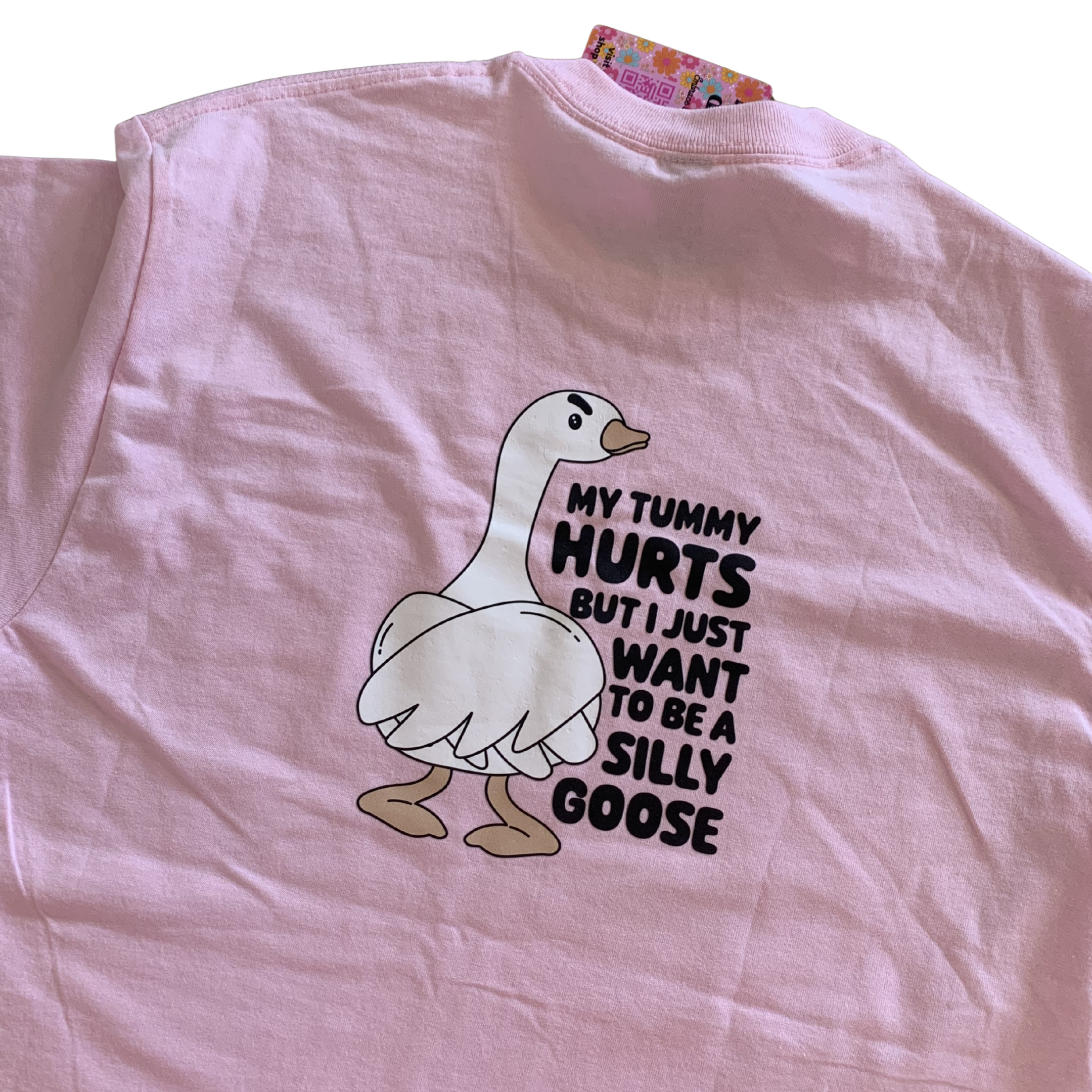 Pink silly goose tshirt size M