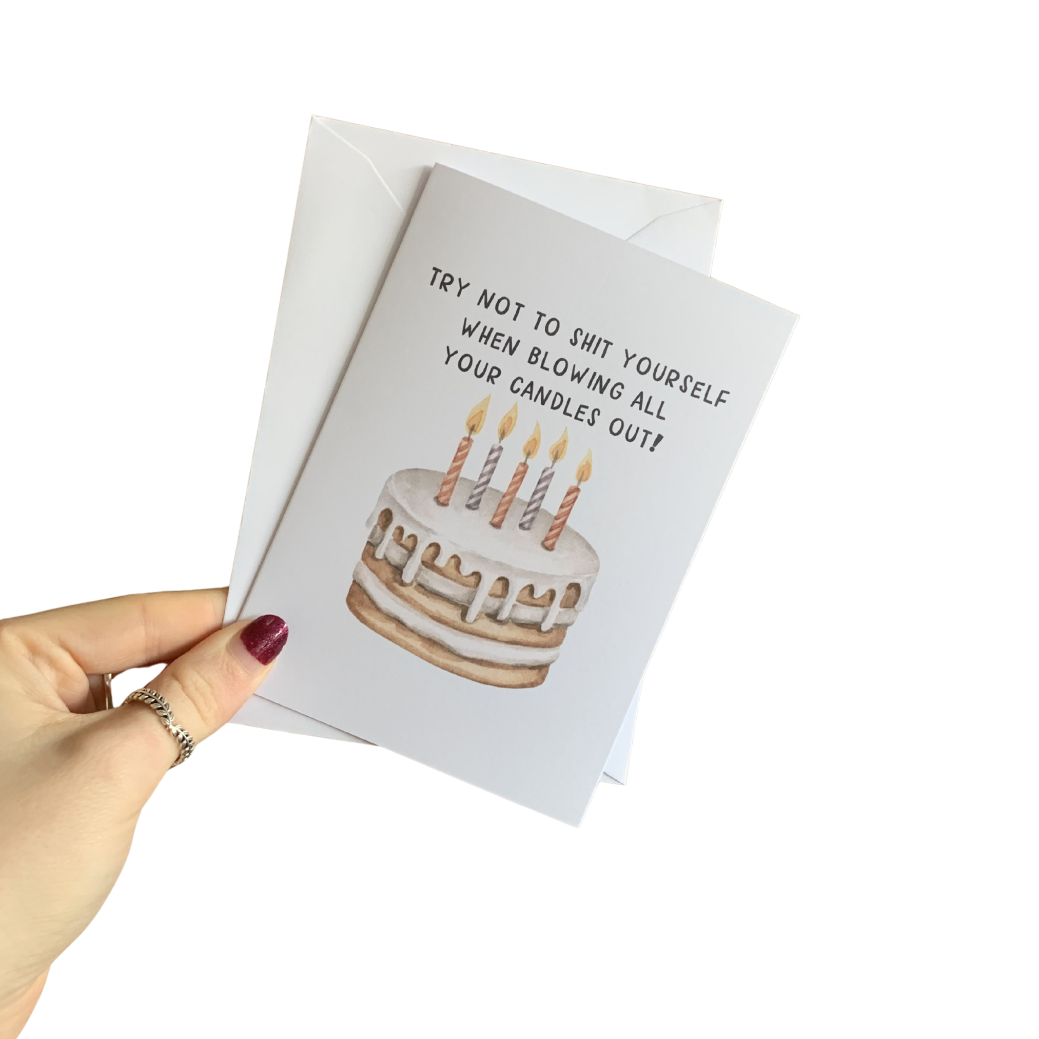 Dont shit yourself greetings card