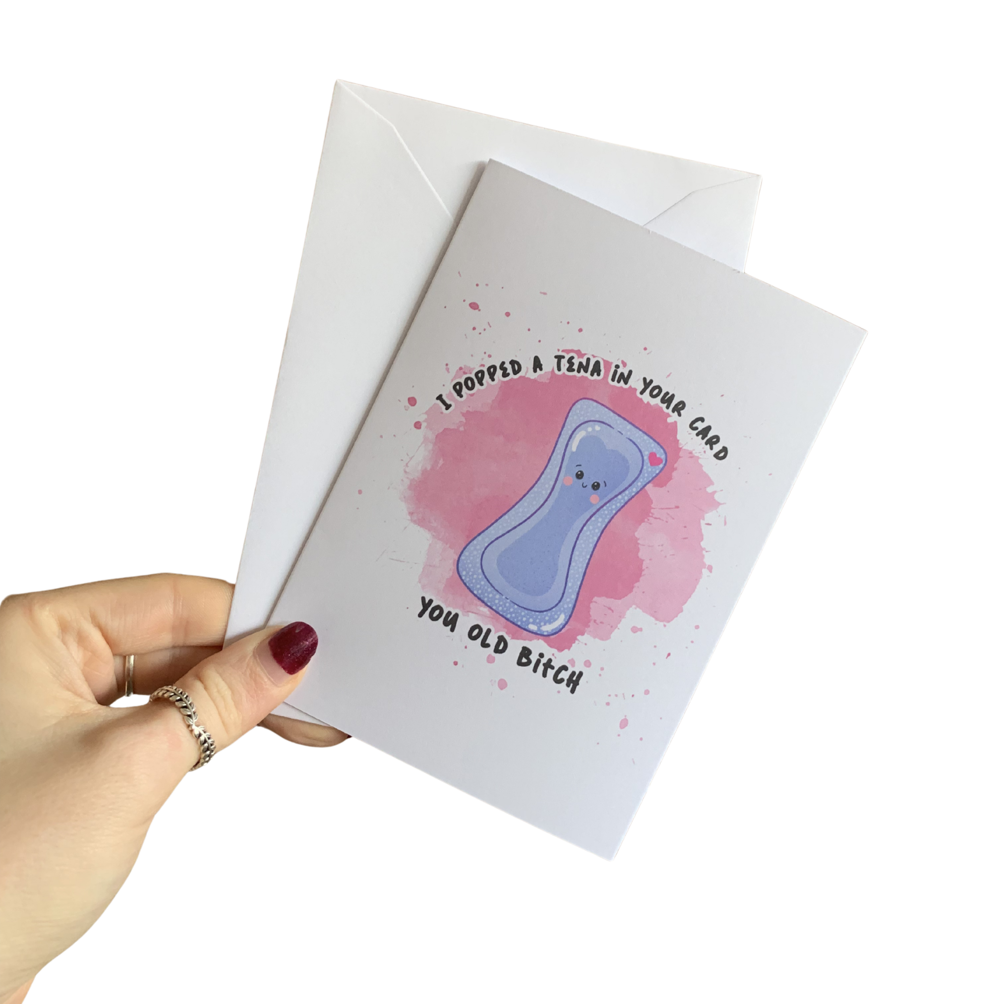 Tena pad funny greetings card