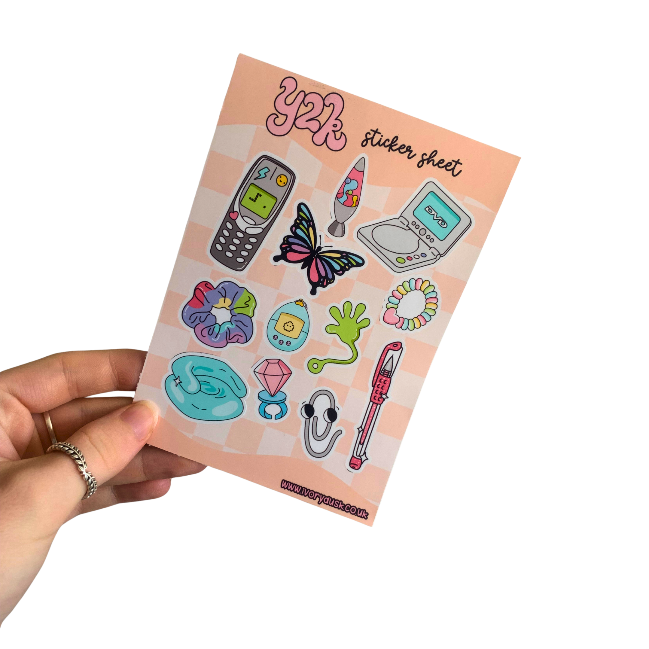 Y2K nostalgic sticker sheet